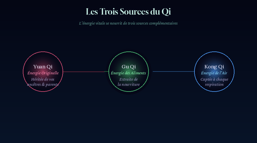 Les trois sources du Qi